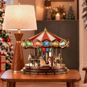 Mr. Christmas 15 in. Marquee Deluxe Carousel