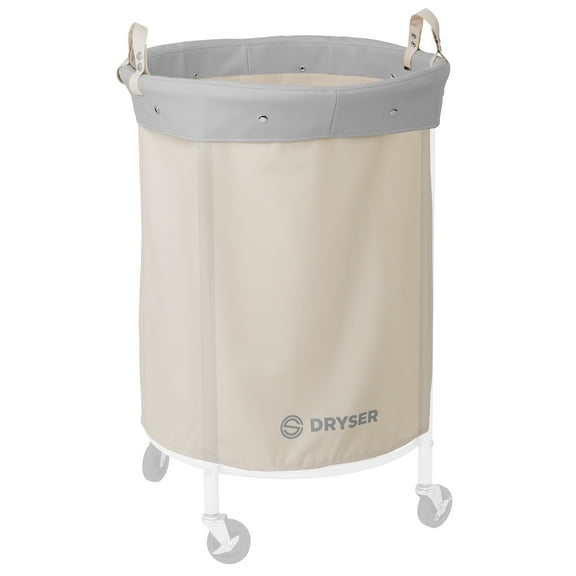 Round Replacement Commercial Laundry Heavy-duty Canvas Liner for Model 290R White