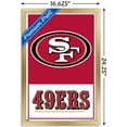 thumbnail image 3 of NFL San Francisco 49ers - Logo 21 Wall Poster, 14.725" x 22.375", Framed, 3 of 3