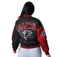 thumbnail image 2 of Women's Starter  Red/Black Atlanta Falcons Zone Blitz Cropped Full-Snap Satin Jacket, 2 of 2