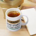 thumbnail image 4 of Warning May Start Talking About Powerlifting Mug Funny Mugs Coffee Mugs Funny Mug Ceramic White 11Oz, 4 of 6