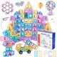 thumbnail image 2 of JAiiMen Juguetes de azulejos magnéticos, juego de bloques de construcción para niños con figura magnética, azulejos magnéticos 3D para niñas y niños, juguete STEM, aprendizaje educativo, regalos de cu, 2 of 3