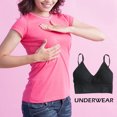 thumbnail image 2 of Guardurnaity Sujetador deportivo Push Up para mujer, conjunto Sexy sin costuras, sujetador para actividad, cultivo de Fitness para mujer Ropa interior negro, 2 of 6
