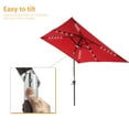 thumbnail image 5 of CHYVARY 10x6.5ft Patio LED Market Shade Table Umbrella for Patio and Outdoor with Tilt Button for Deck, Garden and Pool,Red, 5 of 6
