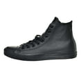 thumbnail image 4 of Converse Women's Chuck Taylor All Star Leather High Top Sneaker, Black Mono, 10, 4 of 6