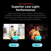 YOLOLIV YoloCam S7, 4K Live Streaming Camera with Interchangeable, Auto Focus and Compatible for Micro Four Thirds Lens (Camera Only) for TikTok