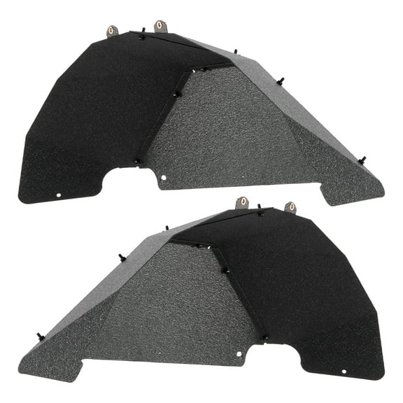 KFFKFF Inner Fender Liner, Rear Fender Liner Compatible with 2007-2018 Jeeps JK/JKU 2/4 Doors, Steel Mud Guards with Bolt-on Design, Wheel Well Cover Liners, Scratch-Resistant Finish