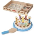 thumbnail image 1 of Juguete Fiesta de cumpleaños Melissa & Doug con Pastel de 6 Rebanadas y Accesorios Hecho de Madera Infantil Multicolor, 1 of 2
