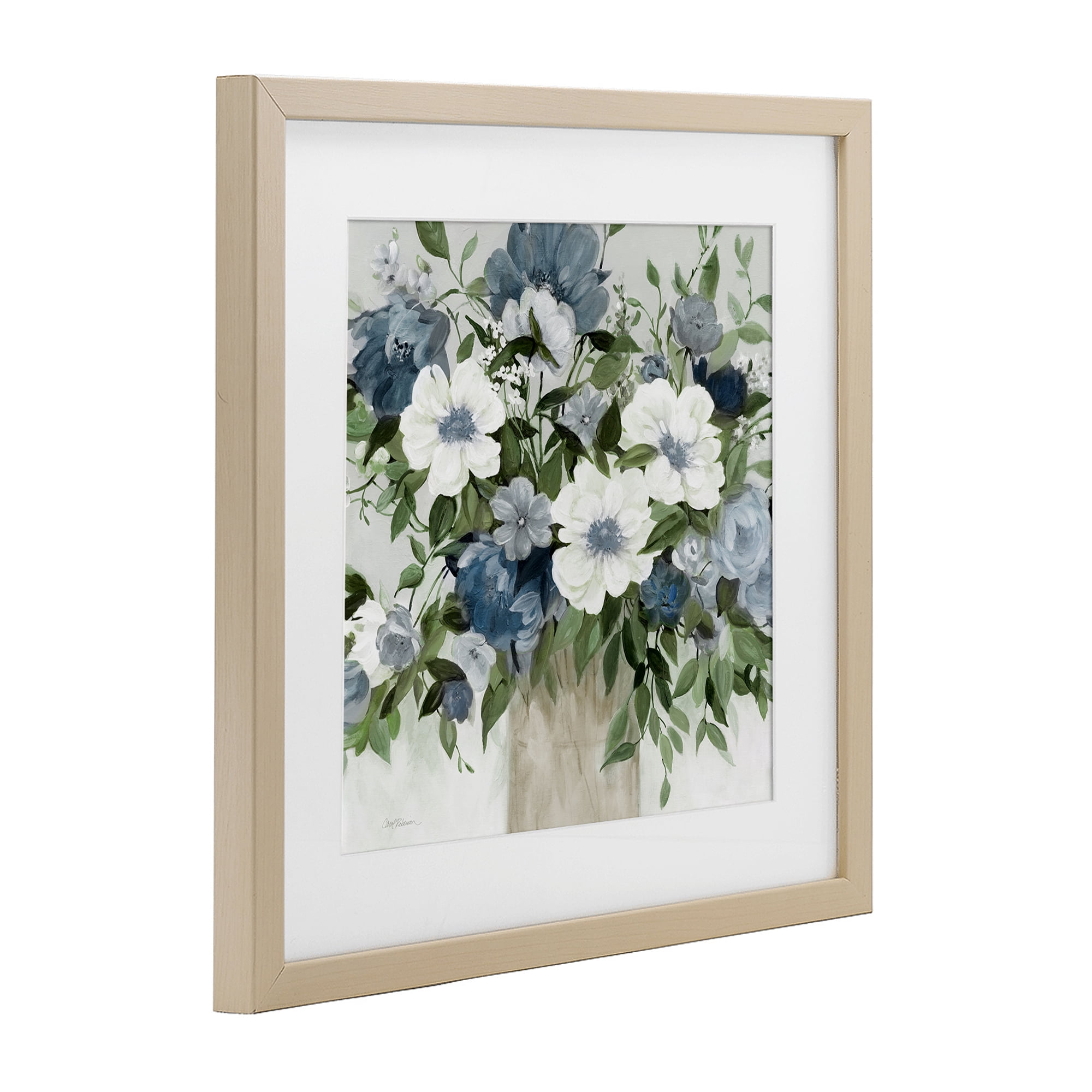 Stupell Industries White & Grey Blossoms Birch Framed Print Under Glass, design by Carol Robinson