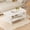 White, variant on WoofPaw Coffee Table with Storage, 45 Inch Modern Center Table with Slatted Design & Side Rail Support, Rectangular Living Room Table for Small Spaces, White
