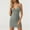 Gray, variant on Women's Summer Dress, Sleeveless V-Neck Mini Dress, Ribbed Knit Bodycon Tank Dress for Women, Casual Stretchy Fit