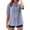 Blue, variant on Womens Tops, Embroidered Linen Top, Retro Summer Vacation Blouse Shirts for Women Blue M