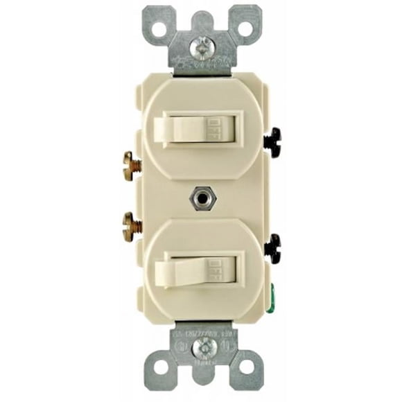 Leviton Mfg S02-05224-WSP White Commercial Grade AC Quiet Duplex Combination Tog