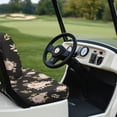 thumbnail image 3 of Garronmavis Pink Roses Easy to Install Golf Cart Seat Covers 2-Pack Breathable Polyester wGolf Cart Replacement Seat Cover Interior Accessiores Universal Fit for Most Cart Models, 3 of 6