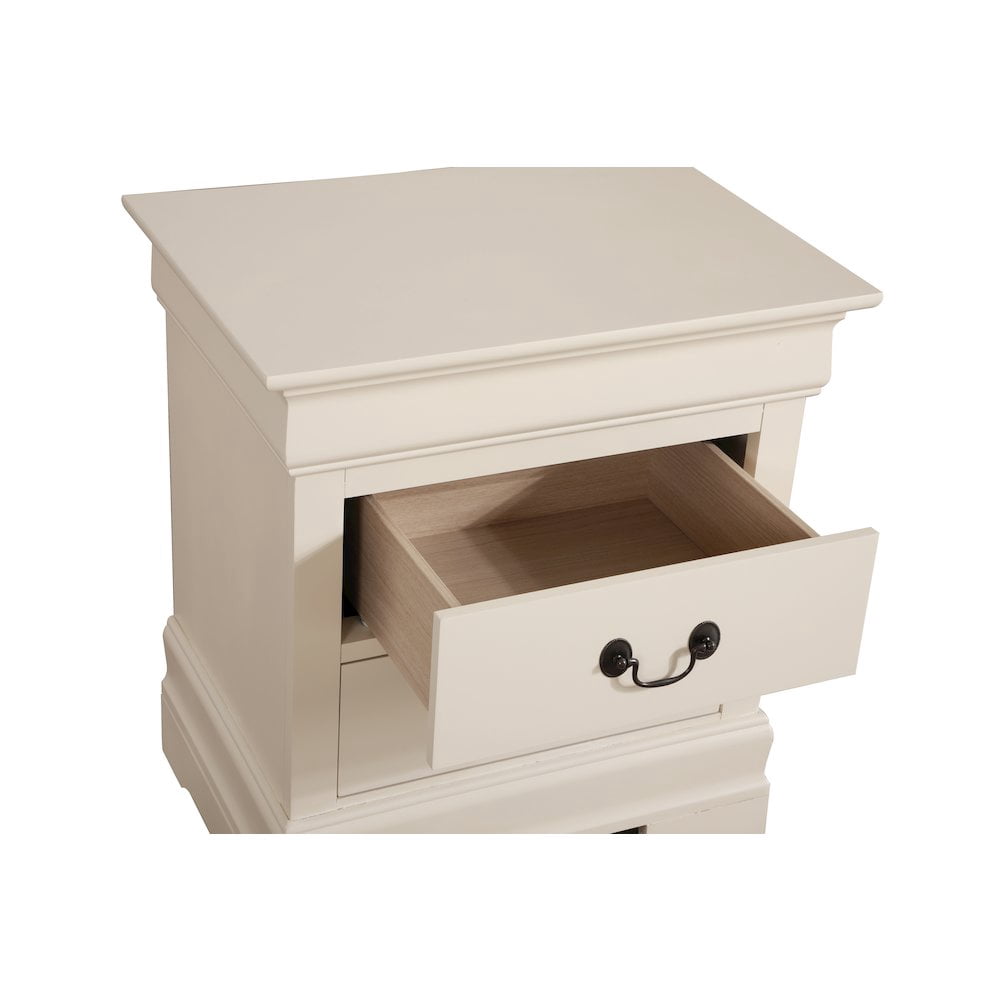 Glory Furniture Louis Phillipe Night Stand in Beige Color