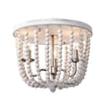 thumbnail image 2 of Warehouse of Tiffany Dawid 14 inch Bohemian Antique White Flush Mount Ceiling Lighted, 2 of 6