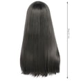 thumbnail image 3 of Peluca rizada natural Xihbxyly gris oscuro pelo largo recogido de cosplay, 3 of 7