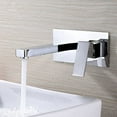 thumbnail image 3 of Grifos de Baño Montados en la Pared, Grifo de Fregadero de Barco Cromo Latón Macizo con Válvula Incluida, SUMERAIN, 3 of 6