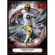 2025 Topps Bowman University Best Jordyn Tyson #29 Arizona State Sun Devils Football Card Arizona State Sun Devils NCAA Football Trading Card