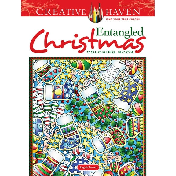 Adult Coloring Books: Christmas Creative Haven Entangled Christmas Coloring Book, (Paperback)
