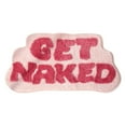 thumbnail image 2 of 1 Pc Irregular Shaped Get Naked Bath Mat Get Naked Bath Mat - Cute Bathroom Rugs with Letters Non Slip Absorbent Bath Rug for Apartment Decor- Get Naked Rug for Bathroom, 23.62x15.74 Inch, D, 2 of 5