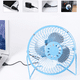 thumbnail image 3 of USB Fan, Portable Small Desk Fan, Mini Personal Fan with Two Speed Settings, Super Quiet Table Fan, Metal Design, 360° Up and Down, Perfect for Home Office Levamdar CPB-DE-WX397-1, 3 of 5