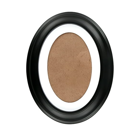 LAMIRO Black Oval Wooden Picture Frame for Home Decoration - 5X7 or 8X10 Inch