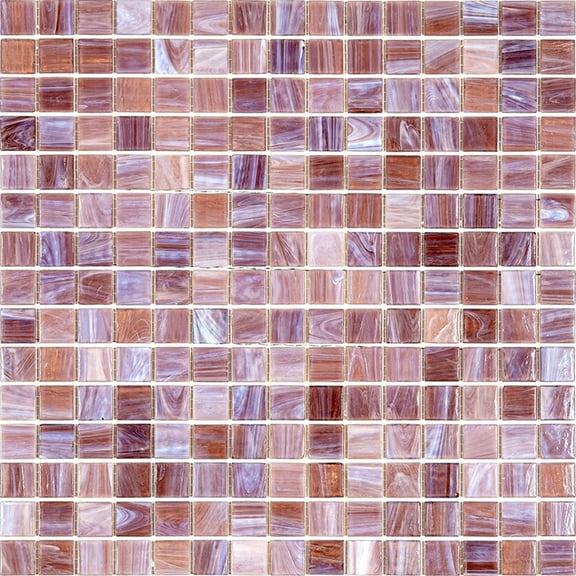 Apollo Tile Celestial 12 in. x 12 in. Glossy Old Rose Red Glass Mosaic Wall and Floor Tile (20 sq. ft./case) (20-pack)