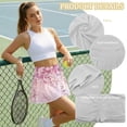 thumbnail image 6 of Xoenoiee Cherry Blossom Print Womens Pleated Tennis Skirt with Shorts High Waisted Athletic Golf Skorts Tummy Control Workout Skirts Plus Size, Size S, 6 of 7