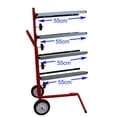 thumbnail image 4 of TECHTONGDA Mobile Masking Machine Four Tier Paper Cutting Rack with Wheels, 4 of 7