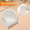 thumbnail image 3 of Organizador de Bandeja de Valet, Caja de Almacenamiento de Escritorio de Cuero PU, Bandeja de Vanity Catchall (Blanco), 3 of 7