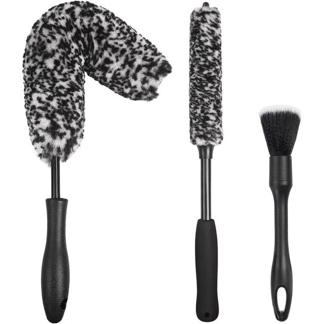 YSTIANN 3 - Piece Wheel & Tire Cleaning Brush Kit – Bendable Durable Car Detailing Brushes for Rims WJ85-416