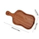 thumbnail image 3 of Juego de bandejas de madera natural para servir | Bandeja de frutas y aperitivos para comer, aperitivos y decoración de cocina | Bandeja de madera marrón para exhibir joyas y servir en fiestas, 3 of 6