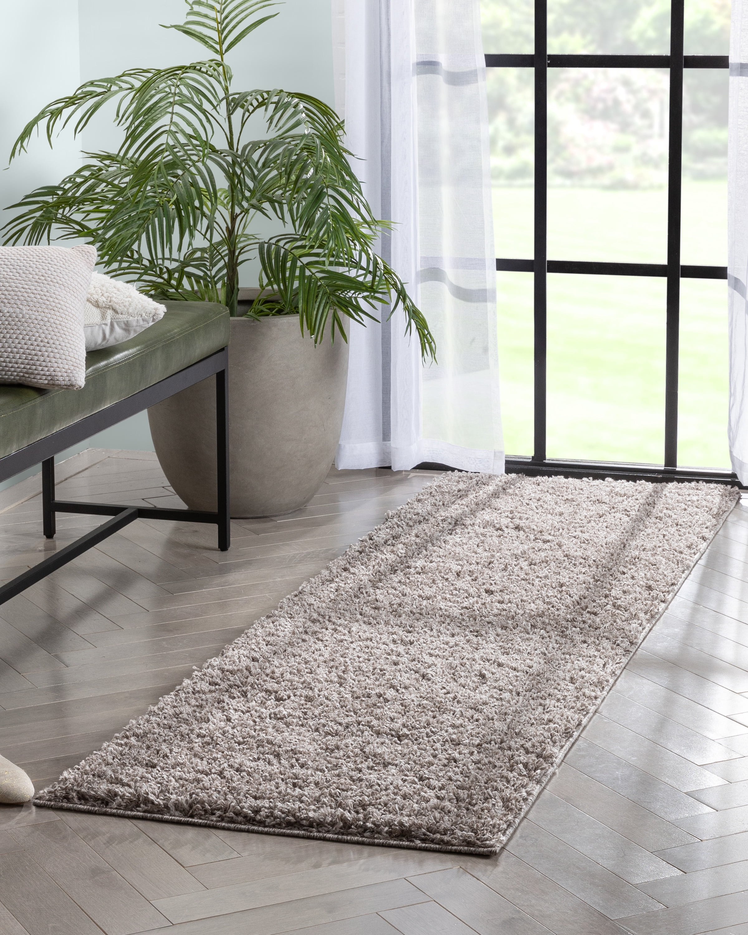 Well Woven Elle Basics Emerson Modern Textured Beige / Grey 2'3" x 7'3" Runner Rug