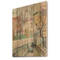 thumbnail image 2 of Designart 'Lanes In Moscow Cityscape' Traditional Print on Natural Pine Wood, 2 of 5