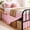 Dusty Pink, variant on Full Bed Skirt 15 Inch Drop Navy Blue Split Corners Dust Ruffle with Soft Machine Washable Fabric and Elastic Wrap Around Design