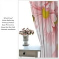 thumbnail image 5 of Pink Daisy Floral Bedroom Curtains,Farmhouse Country Beautiful Daisy Floral Flowers Theme Home Fabric Living Room Kitchen Bathroom Decor W42xL54in, 5 of 6