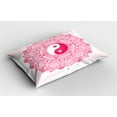 thumbnail image 2 of Ambesonne Ying Yang Pillow Sham 2 Pack, , 36"x20", Pink, 2 of 3