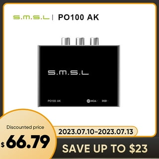 SMSL PO100 Pro MQA USB Interfacce, XMOS XU316 DSD512 PCM768kHz Audio Convertitore Digitale-Analogico, IIS/Ottica/Coassiale Uscita SPDIF Toslink Convertitore per Telefono/TV/PS5/Switch, Nero SMSL PO100 Pro MQA USB Interfacce, XMOS XU316 DSD512 PCM768kHz Audio Convertitore Digitale-Analogico, IIS/Ottica/Coassiale Uscita SPDIF Toslink Convertitore per Telefono/TV/PS5/Switch, Nero