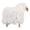 White, variant on Decorative Faux Fur Sheep Sculpture Ornaments for Home Decor - Stylish Living Room, Bathroom, Office, and Room Decor Display - Unique Entryway, Shelf or Coffee Table Decor Statue - 20", White