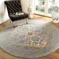 thumbnail image 2 of SAFAVIEH Madison Gabriel Traditional Area Rug, Light Grey/Fuchsia, 9' x 12', 2 of 9