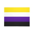thumbnail image 7 of Non-Binary Pride Flag Tablecloth Rectangle Waterproof Spill-Proof Table Cloth Cover For Kitchen Dining Farmhouse Party Wedding Outdoor Picnic Camping 54x72in, 7 of 7
