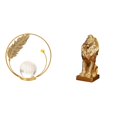 thumbnail image 1 of Escultura de bola de cristal, figura decorativa, soporte para escritorio, pasillo, chimenea, dormitorio, sala de estar, oficina, hogar, estantería, re, 1 of 8