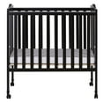 Dream On Me 2in1 Lightweight Folding Portable Crib, Black