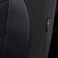 thumbnail image 6 of Flying Banner car seat Covers Quality Carbon Fiber Air Mesh Fabric Sport Low High Back Bucket Back Pocket Arm Rest (2 Fronts - Low Bucket, Black), 6 of 8