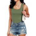 thumbnail image 5 of Cadmus Womens Plus Size Workout Tank Tops Scoop Neck Summer Sleeveless Basic Shirt Ribbed Racerback Blouses, 5 of 7