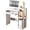 White, variant on Computer Desk with Keyboard Tray and Bookshelf, 26''Home Office Desk for Space Saving, Small Home Laptop Notebook Computer Desk with Square Shelves Computer Writing Desk