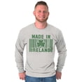 thumbnail image 3 of Made In Ireland St Patricks Day Pride Long Sleeve TShirt Men Women Brisco Brands L, 3 of 6