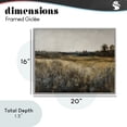 thumbnail image 4 of Stupell Industries Traditional Wildflowers & Wheat Meadow Gray Framed Giclee Art, 20 x 16, by Creative Studio, 4 of 8