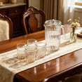 thumbnail image 1 of Rewenti Glacial Texture Large Capacity Refrigerator Jug Plastic Transparent Cup Set and Cold Brew, 1 of 6
